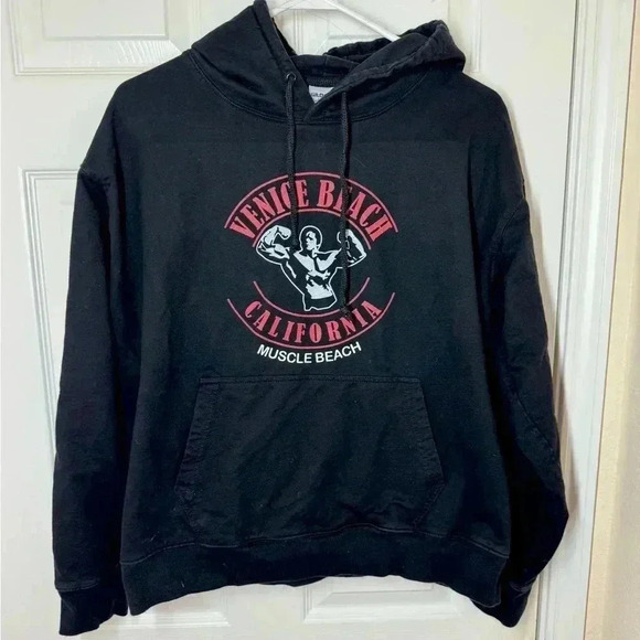Muscle Beach Venice California Hoodie - Picture 1 of 2
